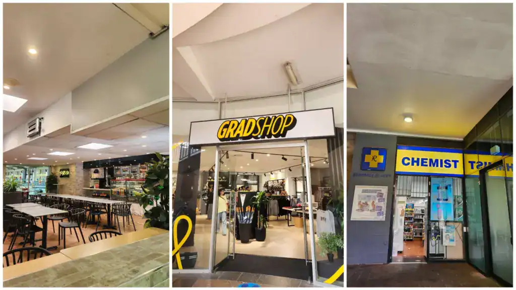 新南威爾斯大學健身房餐廳、禮品店、藥局