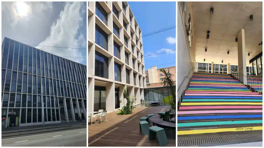 新南威爾斯大學預科樓、環境和彩色樓梯