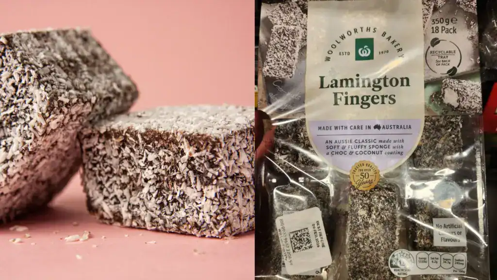 澳洲美食-lamington 巧克力椰絲蛋糕-超市實拍