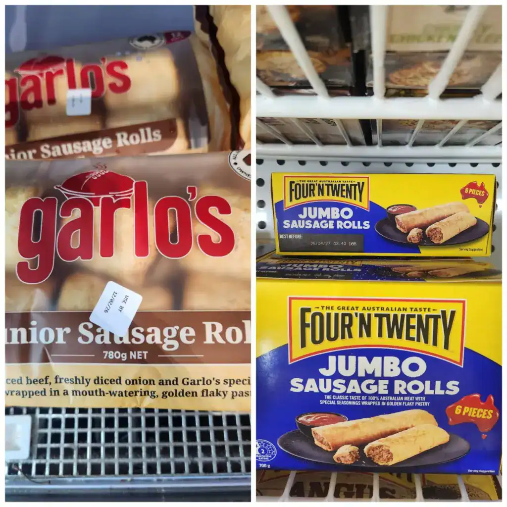 澳洲美食小吃香腸捲在超市 Coles 實拍