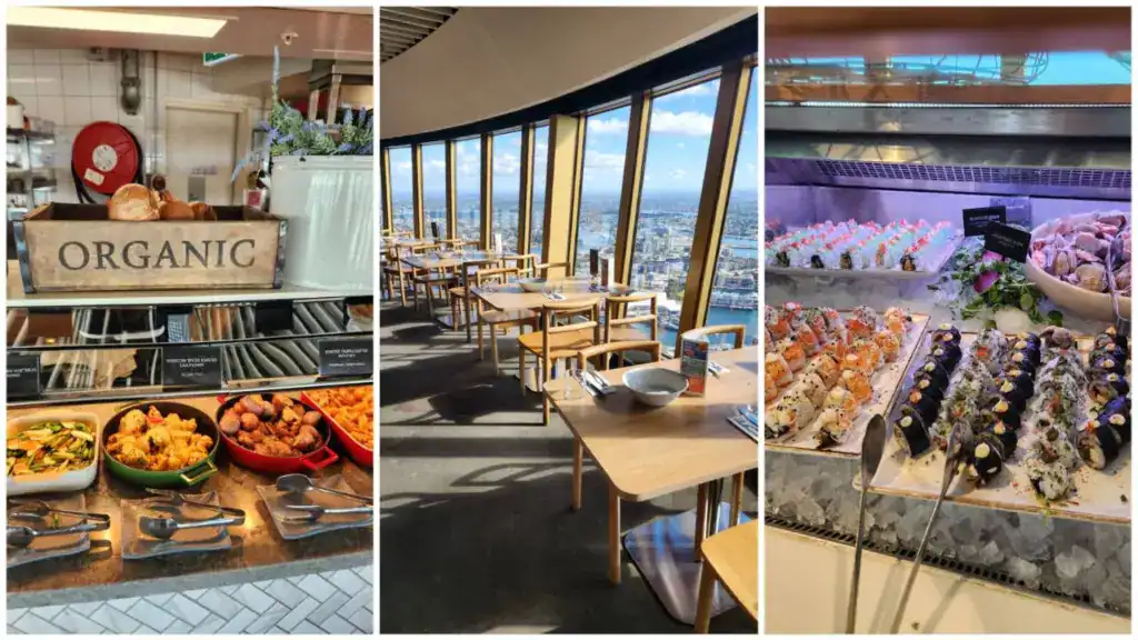 雪梨塔旋轉餐廳環境和食物實拍